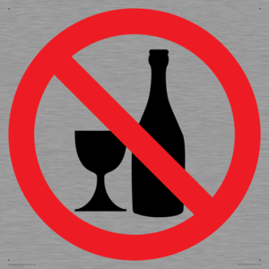 Prohibition: No alcohol